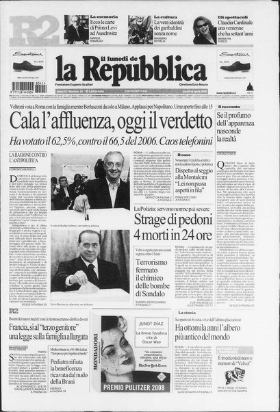 Il lunedì de La repubblica